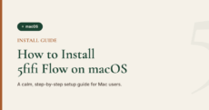 how to install 5fifi Flow app on macbook