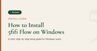 how to install 5fifi Flow app on windows