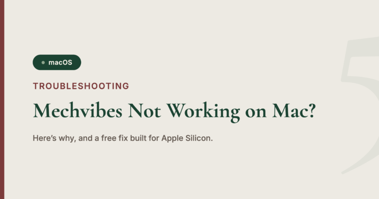 Mechvibes Not Working on Mac?